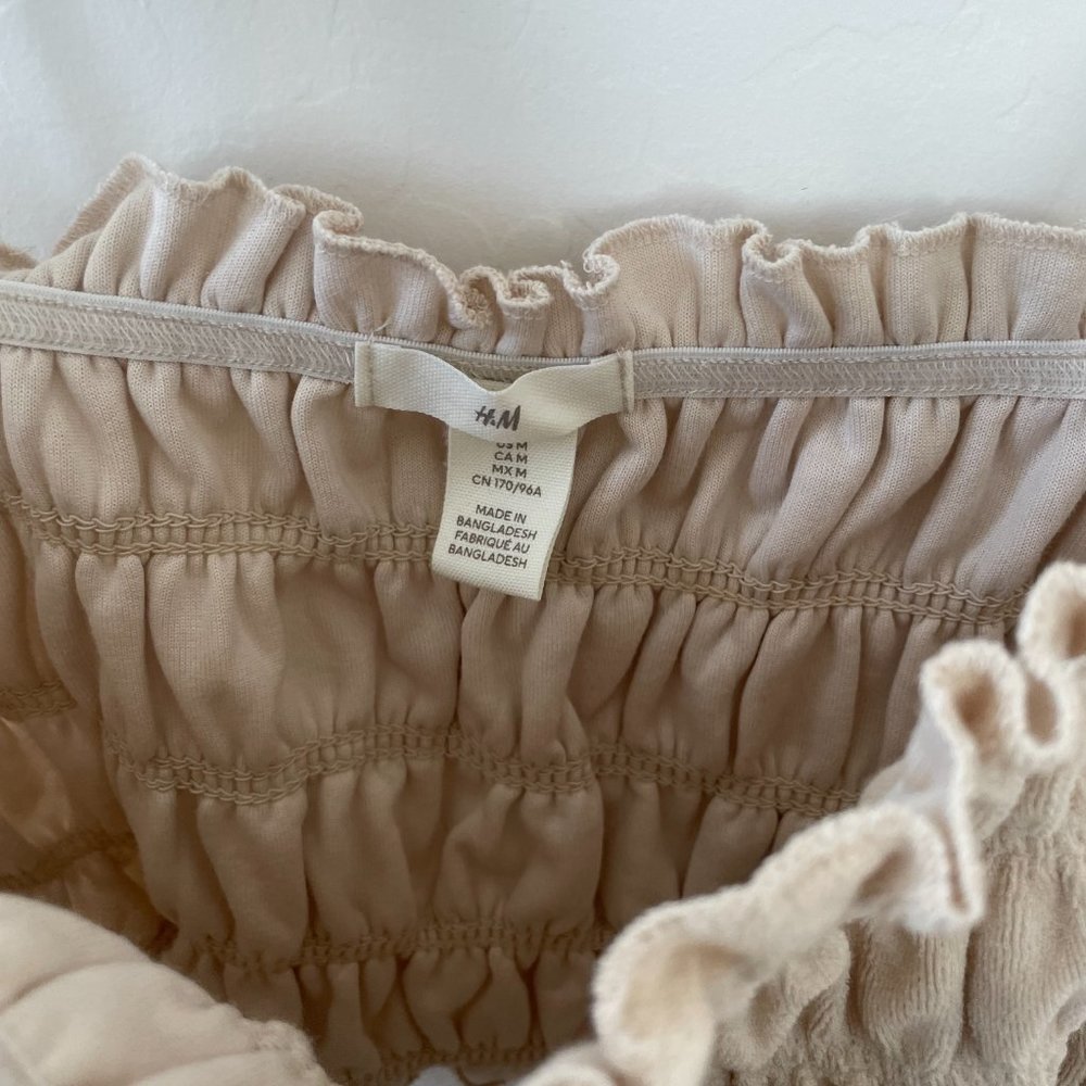 H&M Cream Ruched Blouse - Picture 8 of 10